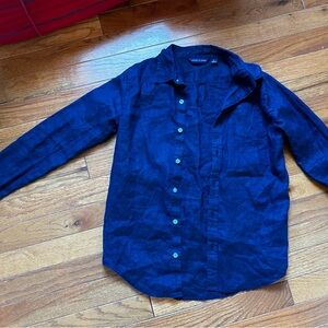 Janie and Jack lien boy long sleeve dress shirt size10